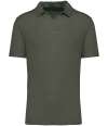 SP220 Spasso Linen Polo Shirt organic khaki colour image